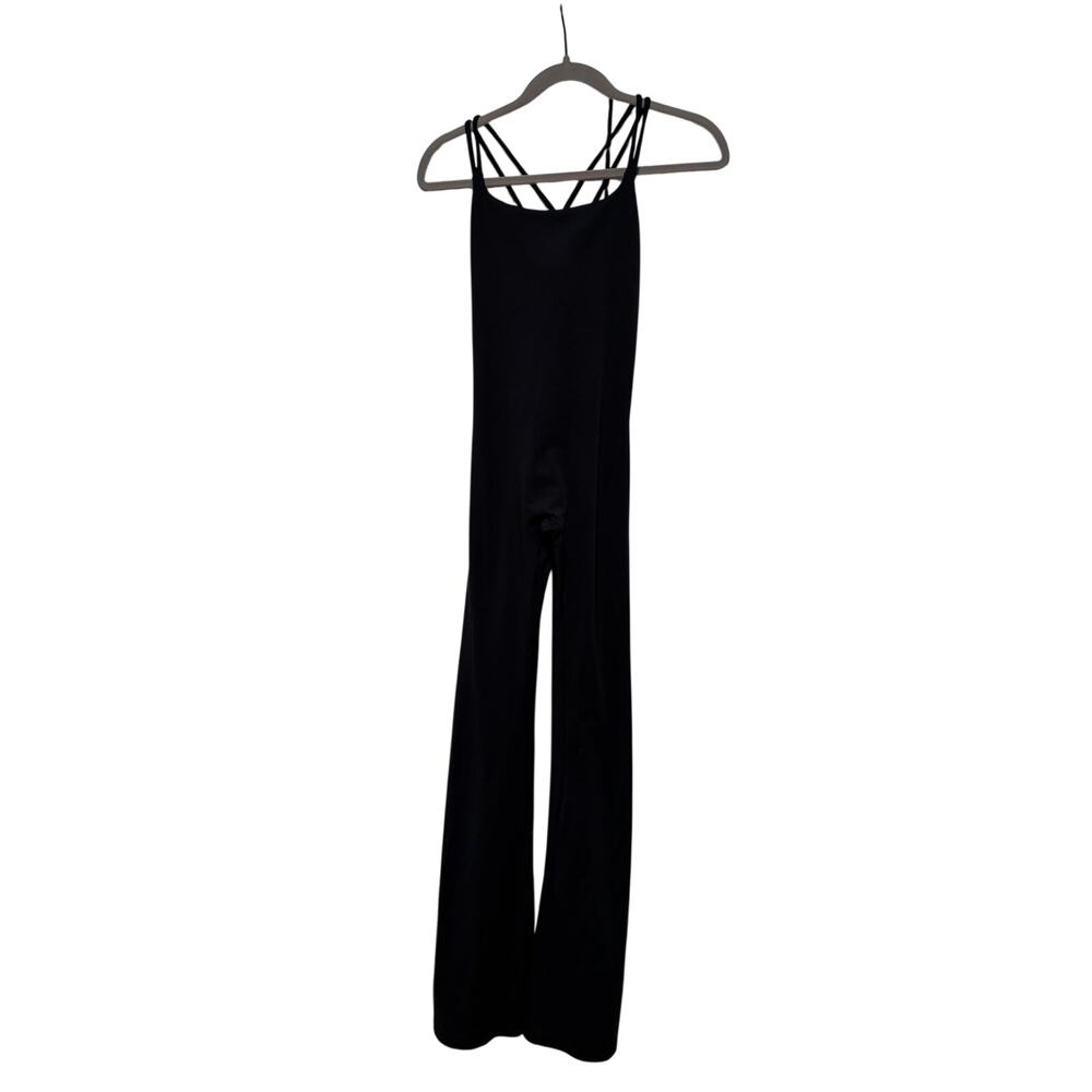PINK Victoria's Secret Black Strappy Jumpsuit XS - Picture 2 of 10